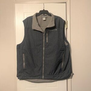 Cinch Gray Sleeveless Vest with Stand-Up Collar Size 2X